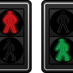 How much time does the "green man" on the traffic light give pedestrians to cross the road?